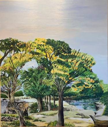 Original Landscape Painting by lily lewit