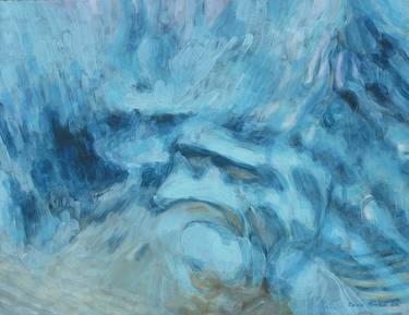 Print of Abstract Water Paintings by Daria Bernadeta Novotna