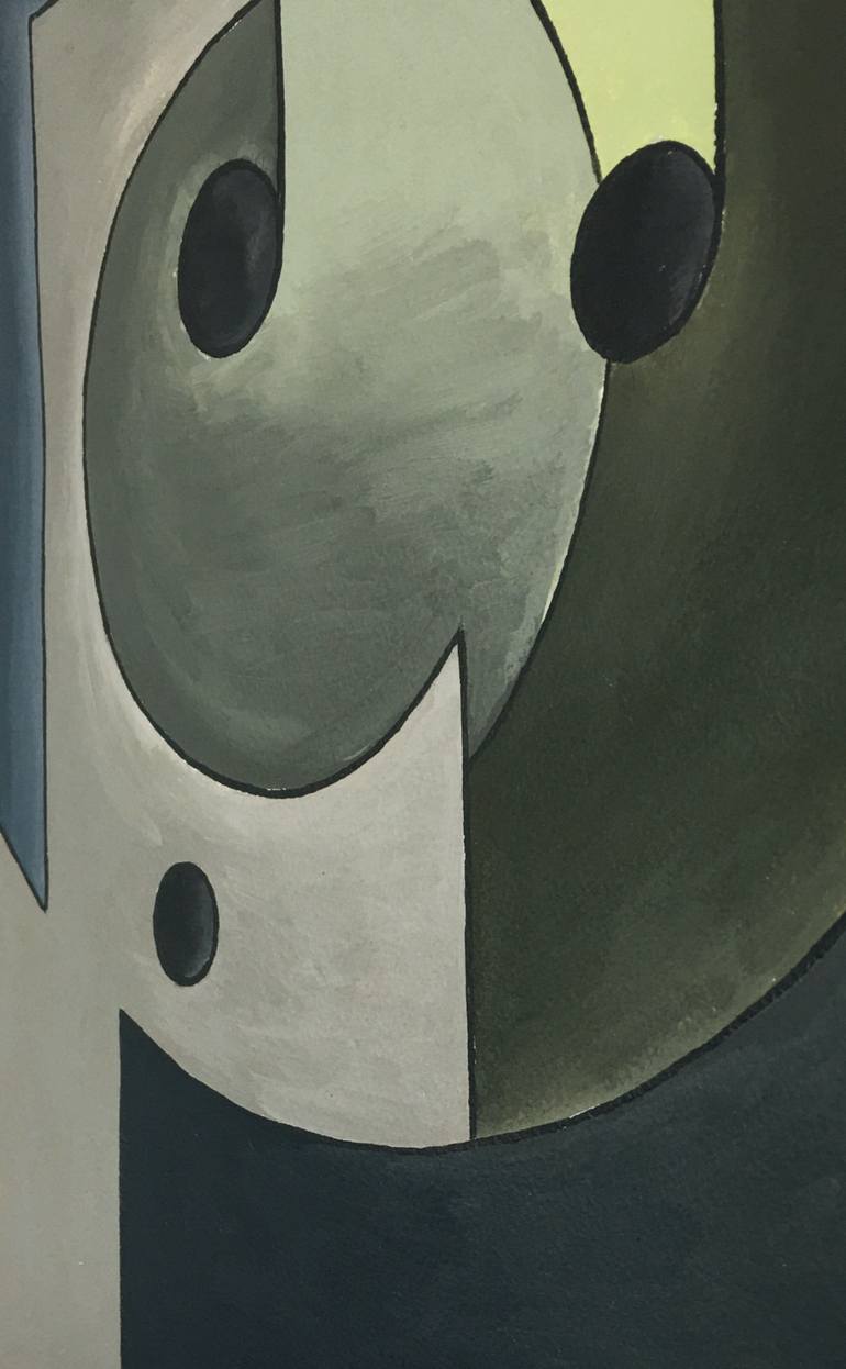 Original Geometric Abstract Painting by Tatiana Lebedev