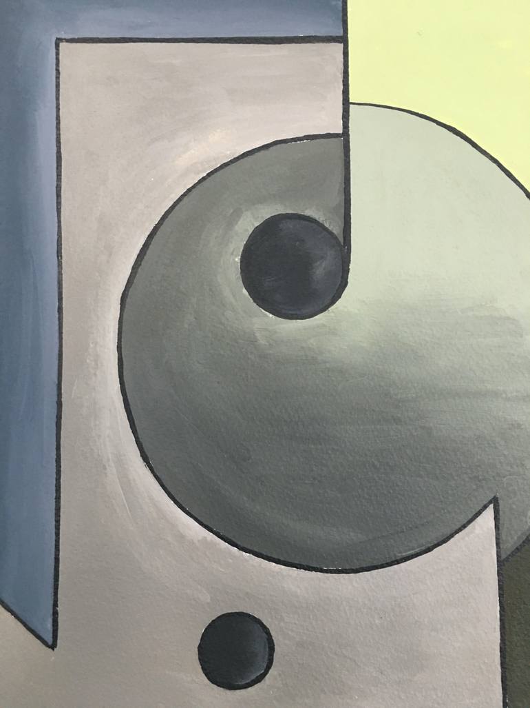 Original Geometric Abstract Painting by Tatiana Lebedev