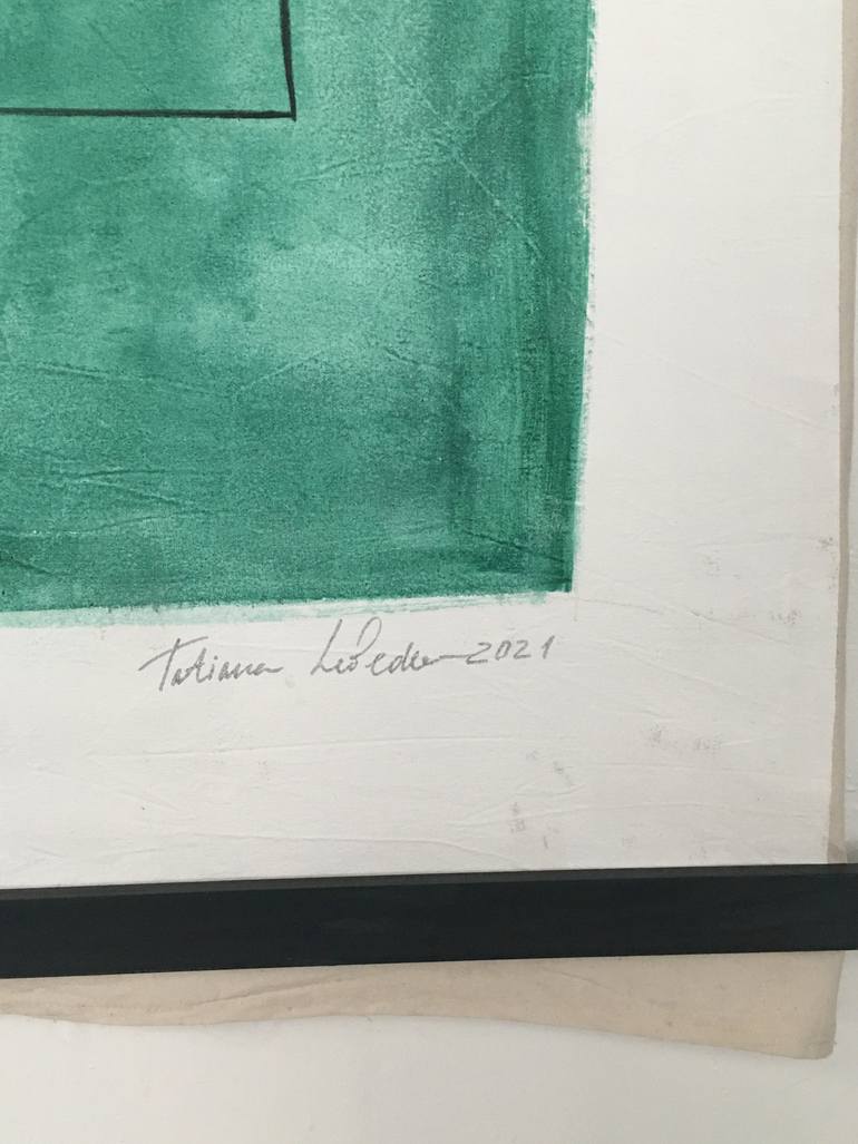 Original Abstract Expressionism Abstract Painting by Tatiana Lebedev