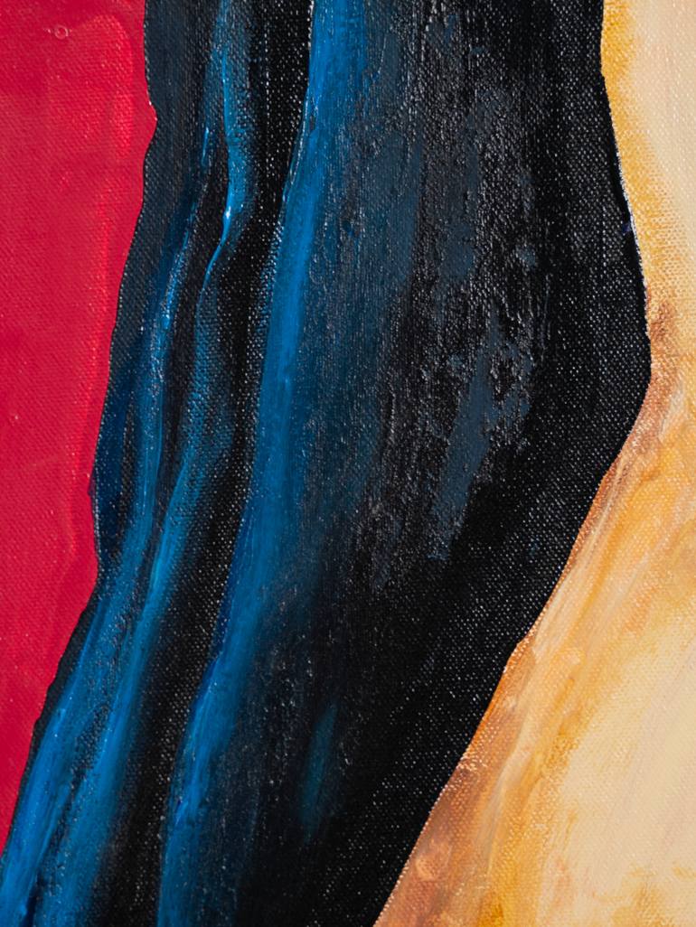 Original Abstract Women Painting by Francesc Josep Vicente Blanco