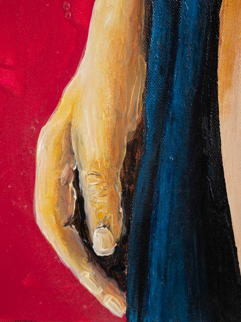 Original Abstract Women Painting by Francesc Josep Vicente Blanco