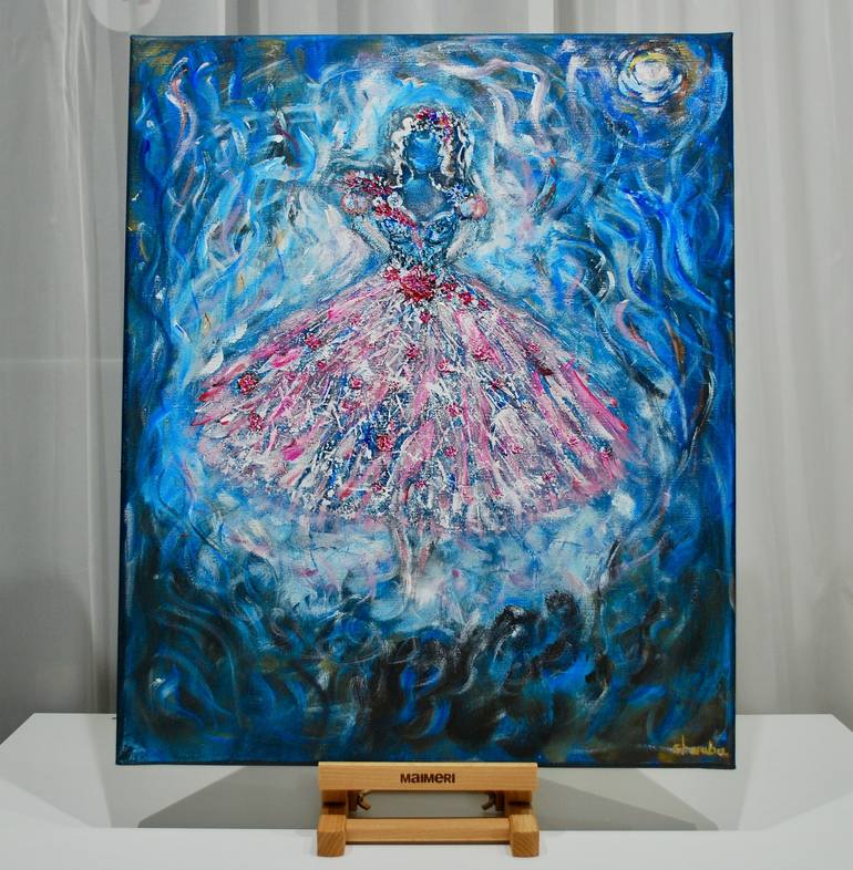 Original Abstract Performing Arts Painting by Anna Charuba