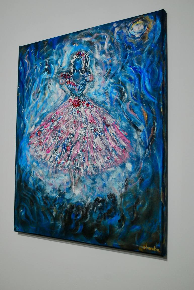 Original Abstract Performing Arts Painting by Anna Charuba