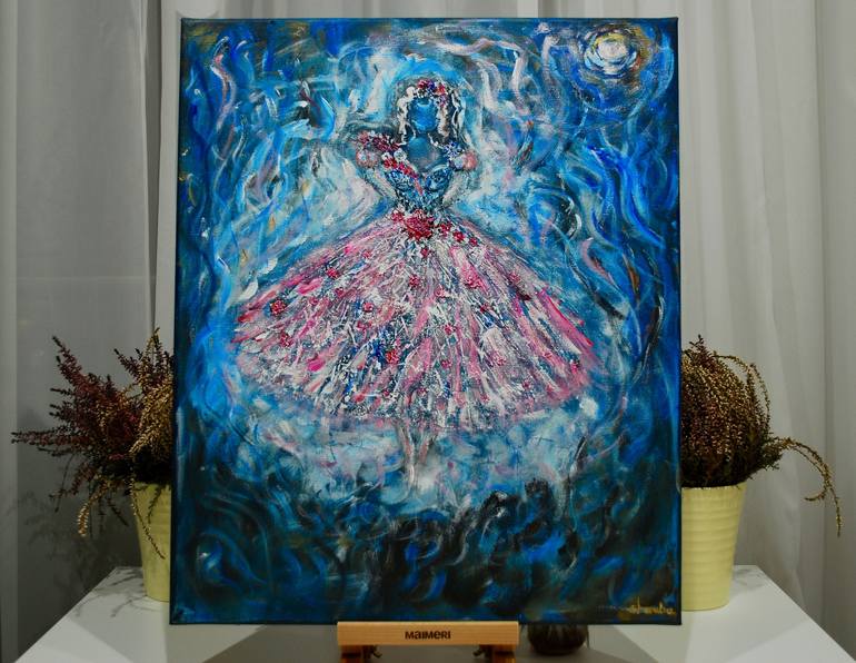 Original Abstract Performing Arts Painting by Anna Charuba