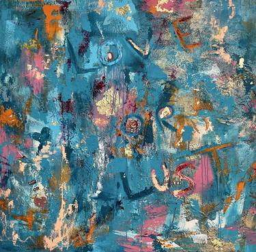 Original Abstract Expressionism Abstract Paintings by Rajan Seth