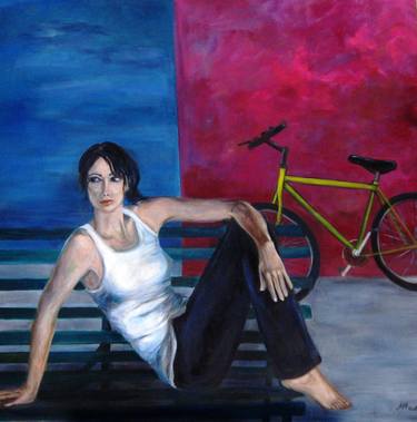 Print of Figurative Bicycle Paintings by Loredana Albanese