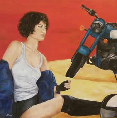 Print of Figurative Motorbike Paintings by Loredana Albanese