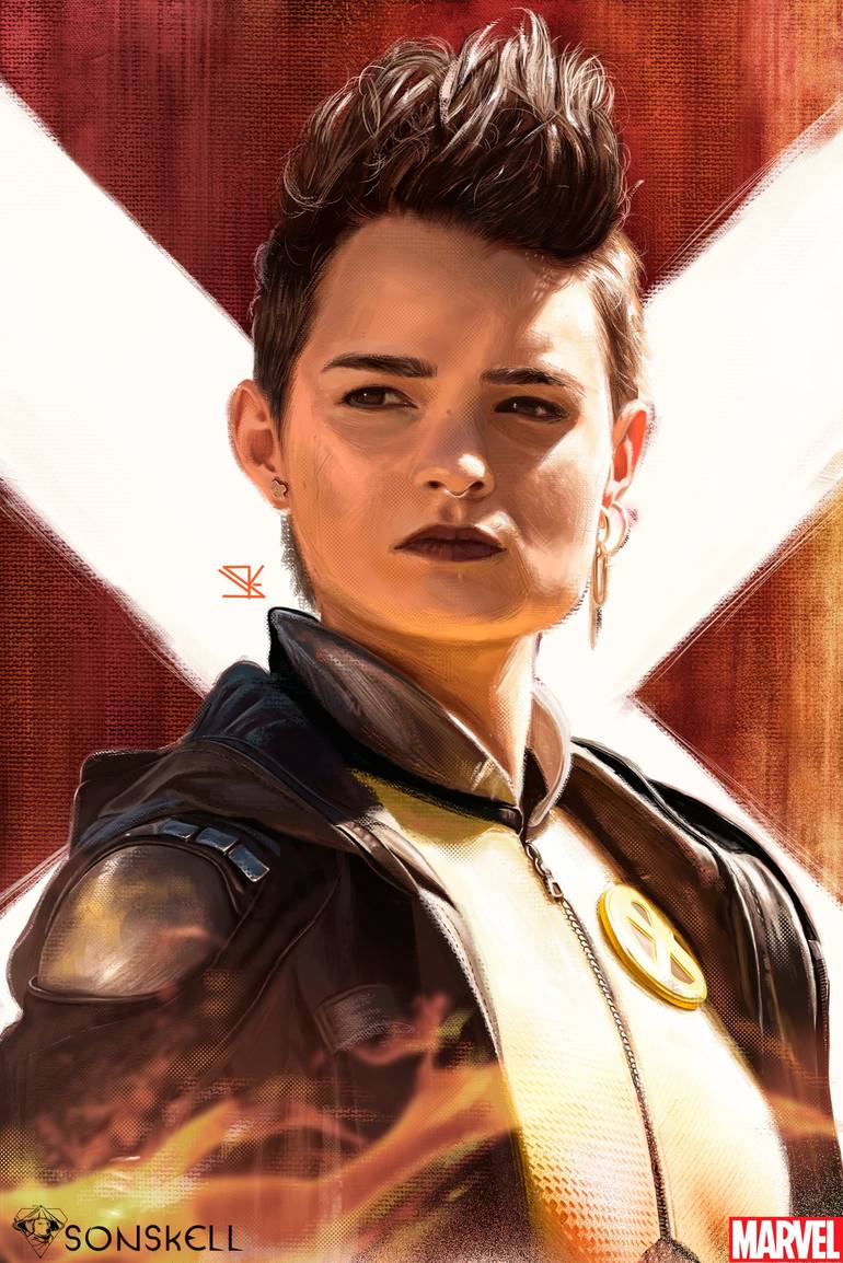 Negasonic Teenage Warhead Digital Portrait Drawing By Rick Sonskell Saatchi Art