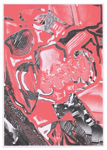 Original Abstract Expressionism Abstract Printmaking by Mahmoud Ismail
