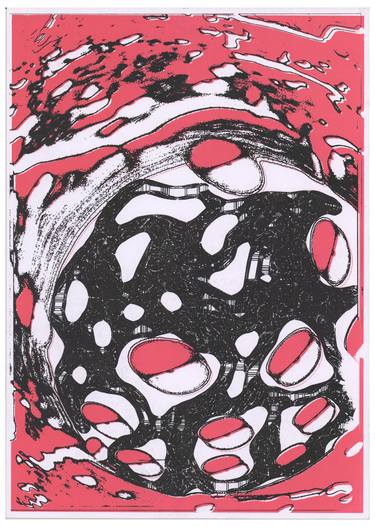Original Abstract Printmaking by Mahmoud Ismail