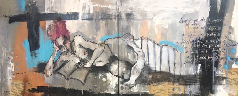 Original Expressionism Nude Paintings by Juan Bernardez