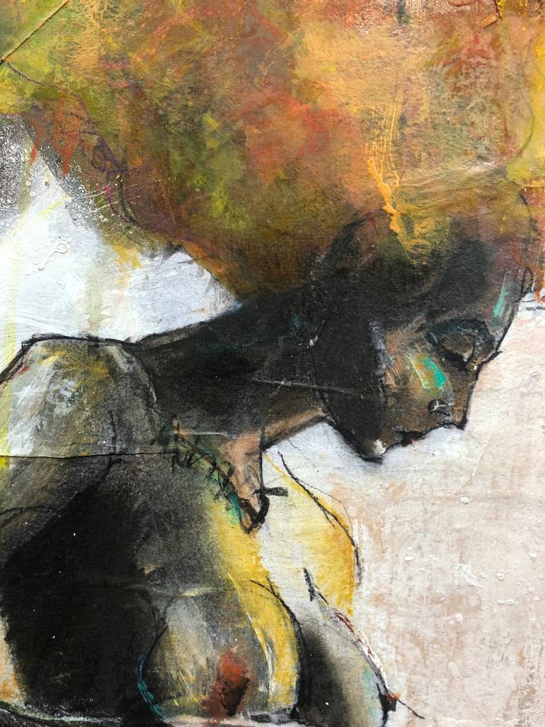 Original Expressionism Erotic Painting by Juan Bernardez