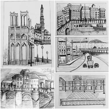 Print of Architecture Drawings by Parikshit Sinha