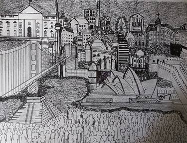Print of Cities Drawings by Parikshit Sinha