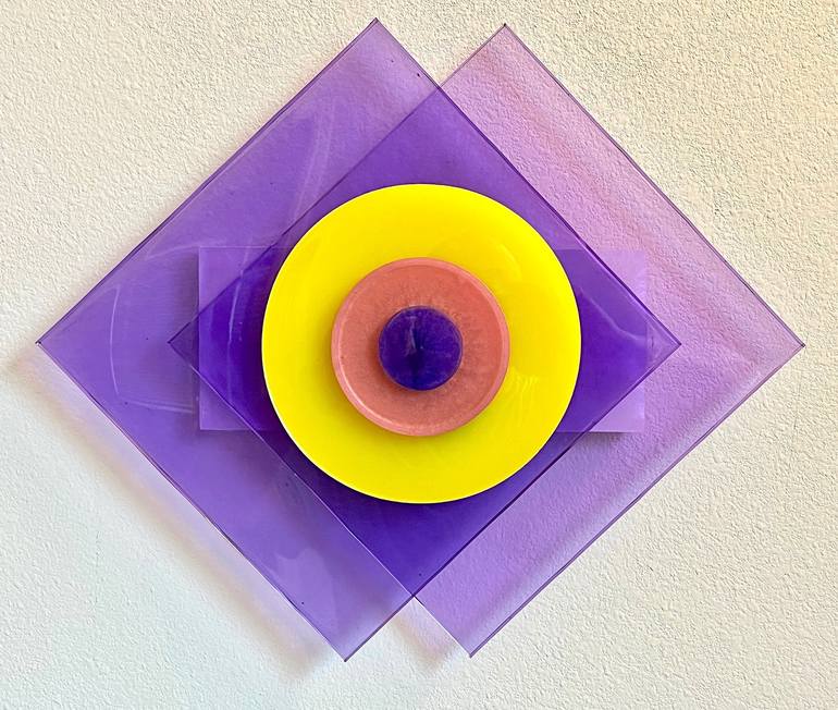 Original Abstract Geometric Sculpture by M A Bailey