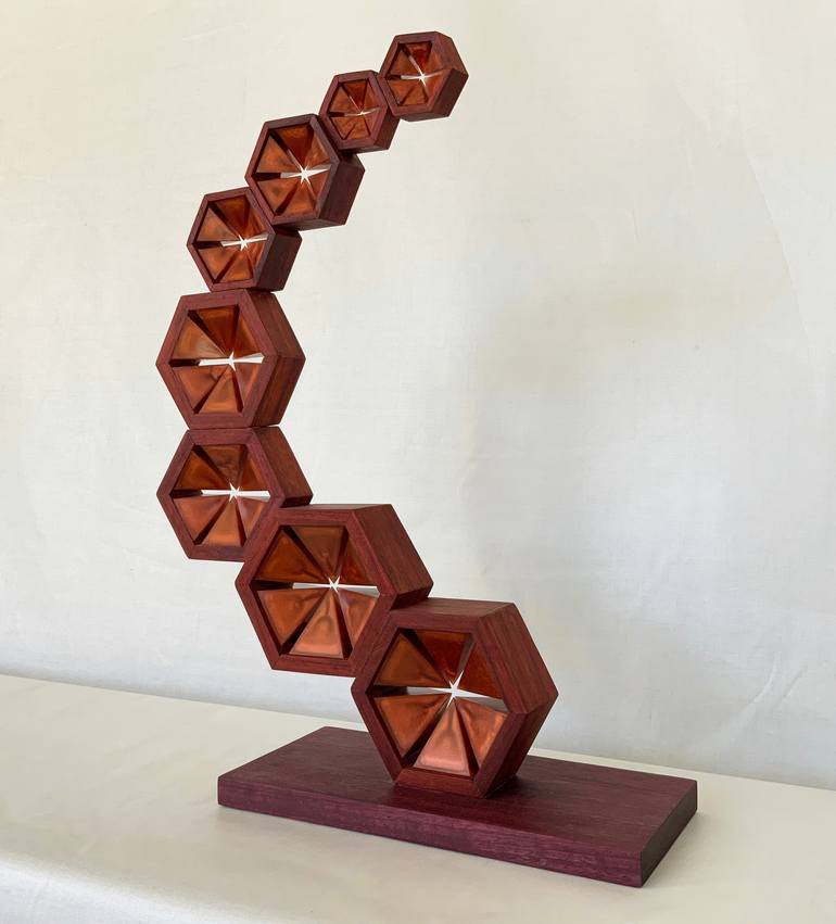 Original Modern Geometric Sculpture by M A Bailey