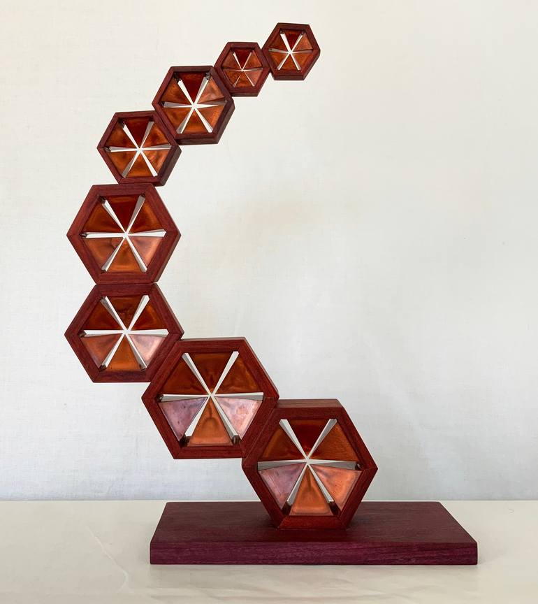 Original Modern Geometric Sculpture by M A Bailey