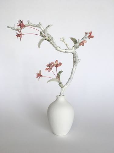 Original Pop Art Floral Sculpture by Justine Smith