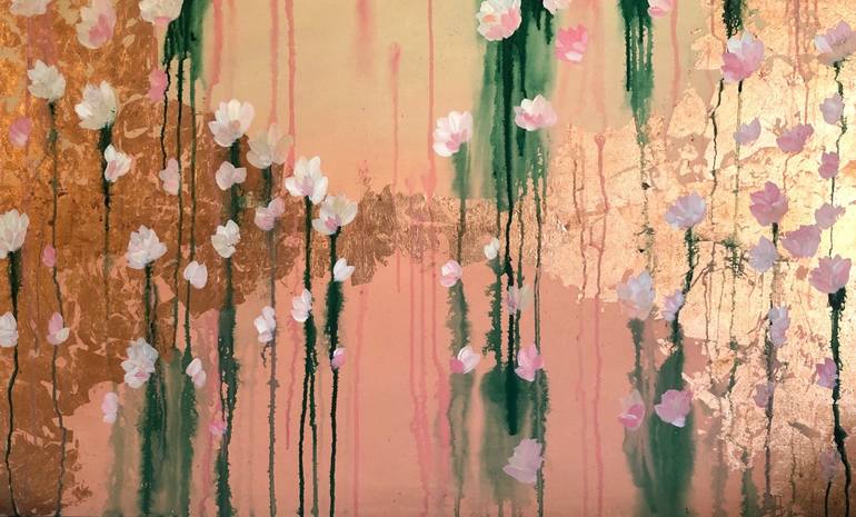 Original Floral Abstract Painting by Emily Herrera