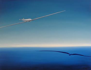 Print of Surrealism Aeroplane Paintings by Tomas Kobolka