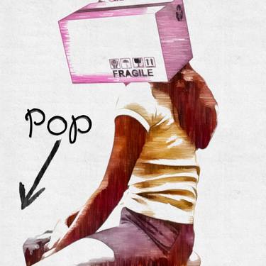 Original Pop Art Women Mixed Media by JBR Visuals