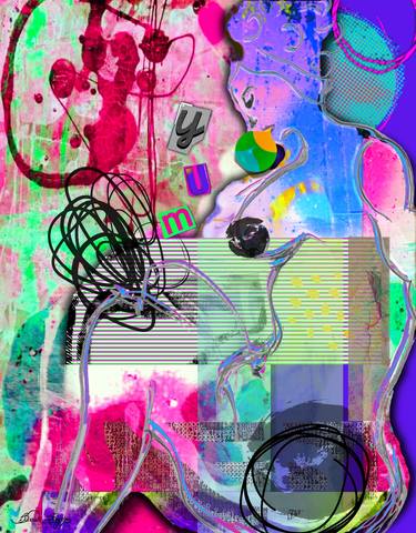 Original Pop Art Nude Digital by JBR Visuals