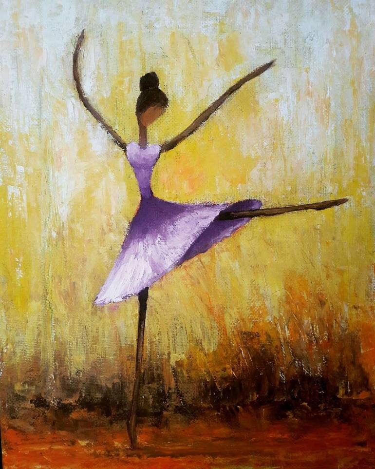 Ballerina #1 Painting by Harutyun Harutyunyan | Saatchi Art