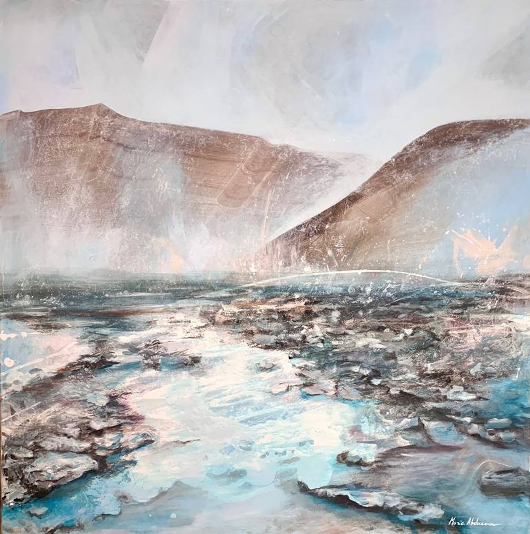 The sound of the river in silence Painting by Maria Abdueva | Saatchi Art