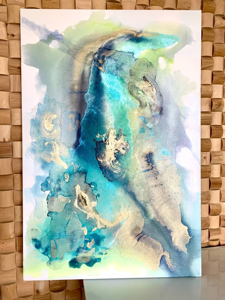 Original Abstract Expressionism Abstract Painting by Maria Abdueva