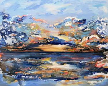Original Abstract Expressionism Landscape Paintings by Maria Abdueva