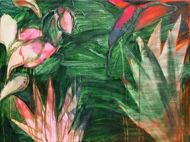 Print of Abstract Expressionism Botanic Paintings by Emi Burns