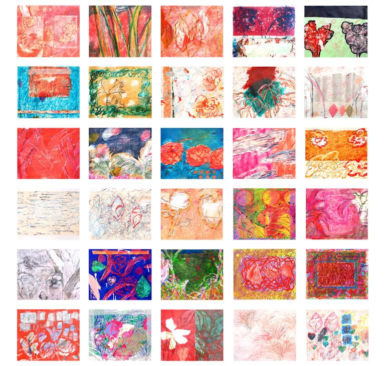 Original Abstract Expressionism Abstract Painting by Emi Burns