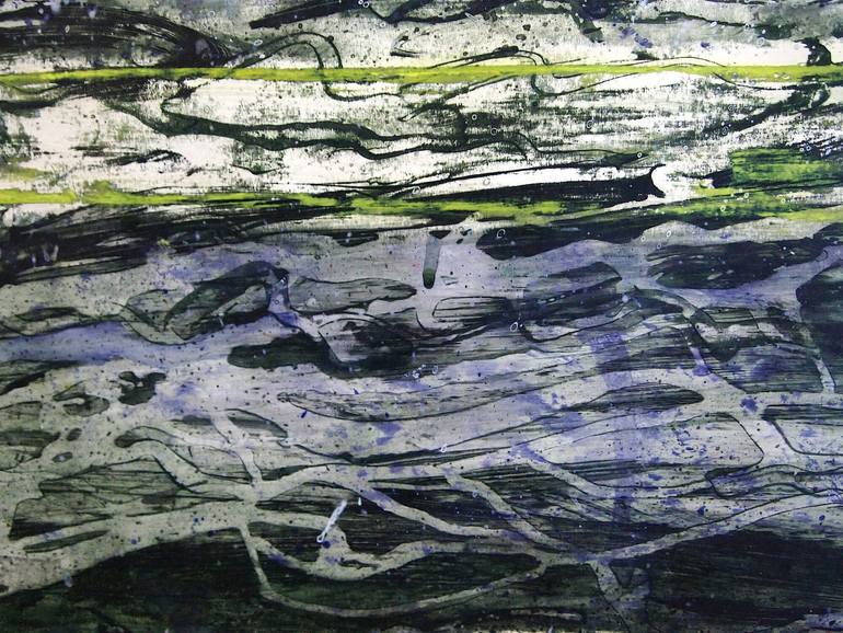 Original Abstract Expressionism Women Painting by Emi Burns