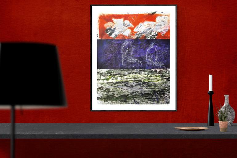 Original Abstract Expressionism Women Painting by Emi Burns
