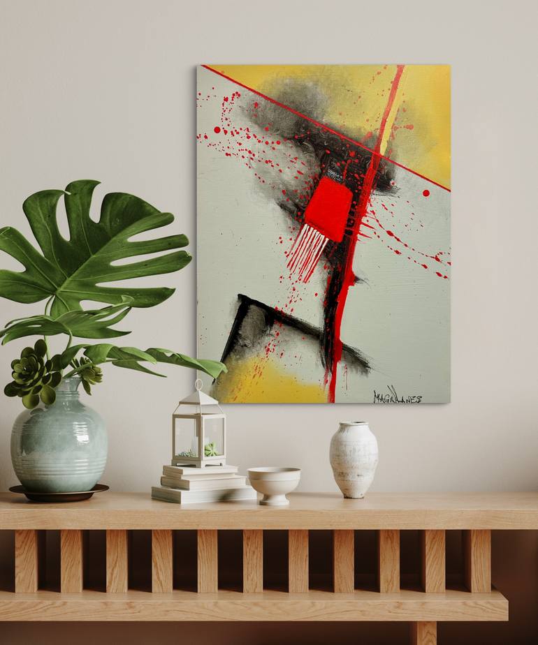 Original Abstract Expressionism Abstract Painting by Charles Magallanes