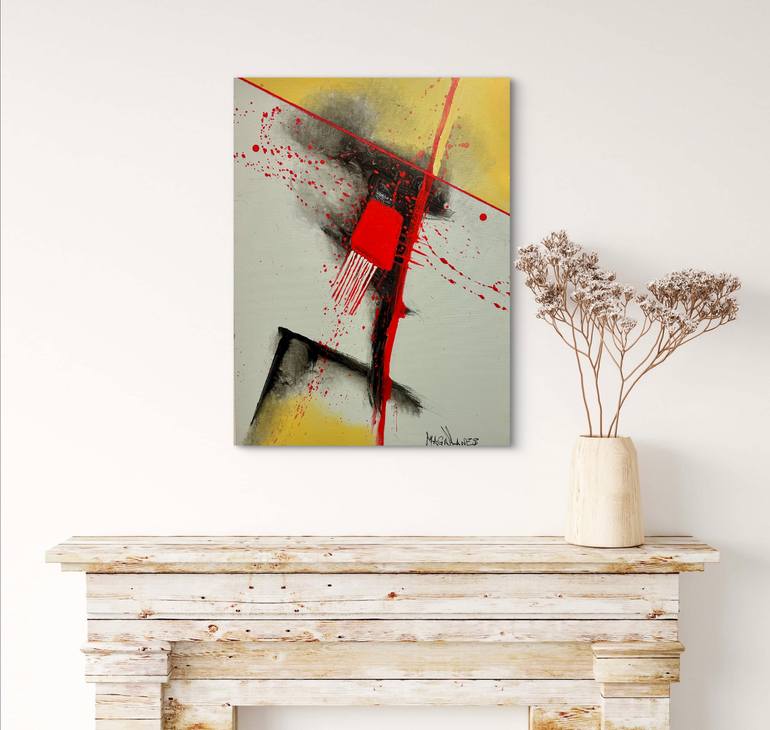 Original Abstract Expressionism Abstract Painting by Charles Magallanes