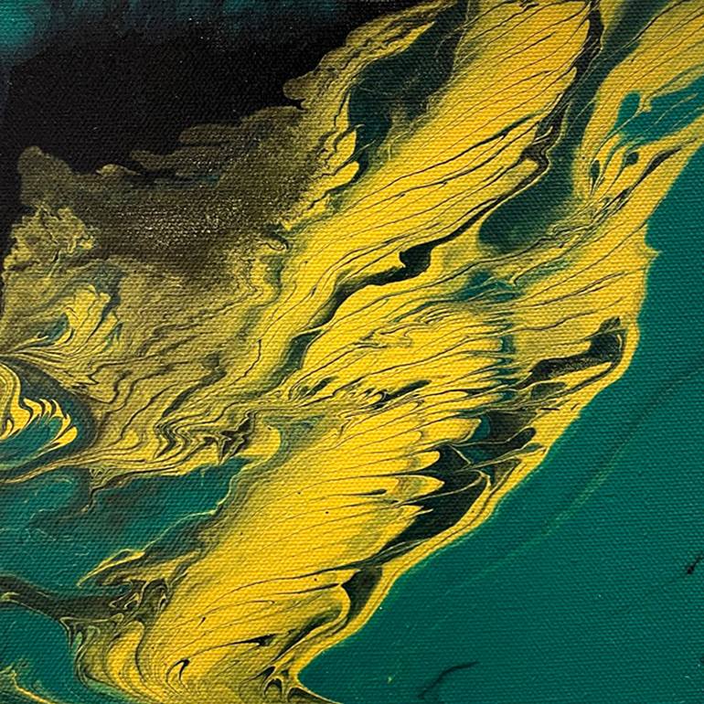 Gold Leaf 2.0 Painting by Karen Nguyen | Saatchi Art