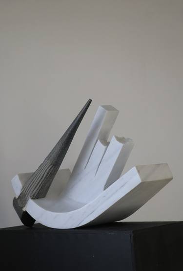 Original Fine Art Abstract Sculpture by Hermann Gschaider