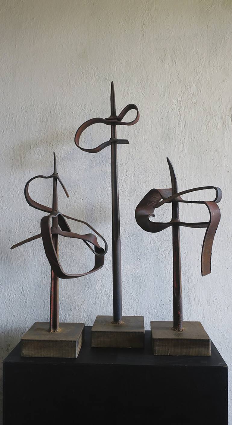Original Abstract Expressionism Abstract Sculpture by Hermann Gschaider