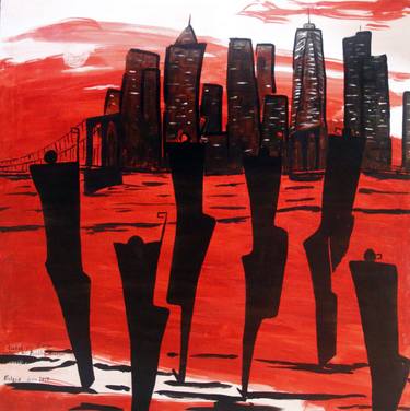 Original Expressionism Outer Space Paintings by Enrique Lazaro