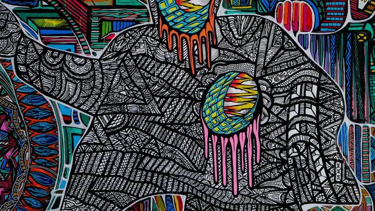 Original Illustration Abstract Painting by Alex Barnett