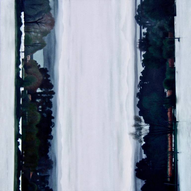 Two flooded landscapes. Painting by Jose Maia | Saatchi Art