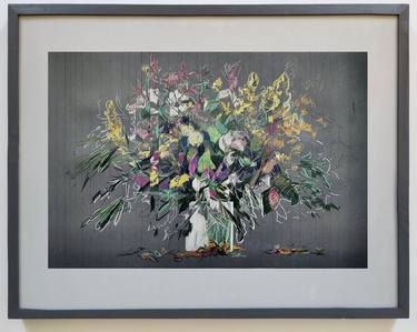 Original Figurative Floral Drawings by Jose Maia