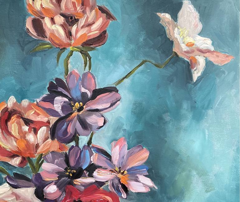 Original Fine Art Floral Painting by Jojo Bedell