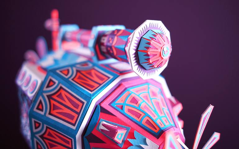 Original Pop Art Travel Sculpture by Zim And Zou