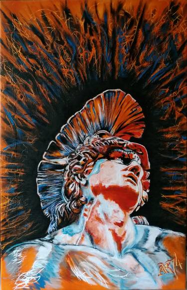 Dying Achilles Painting By Ak Seventyfour Saatchi Art Dying Achilles Painting By Ak Seventyfour Saatchi Art