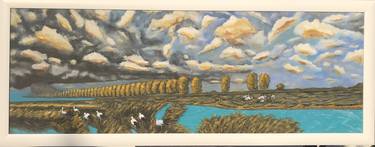 Print of Landscape Paintings by Károly Fizl