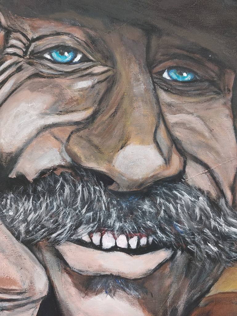 Original Contemporary People Painting by Károly Fizl